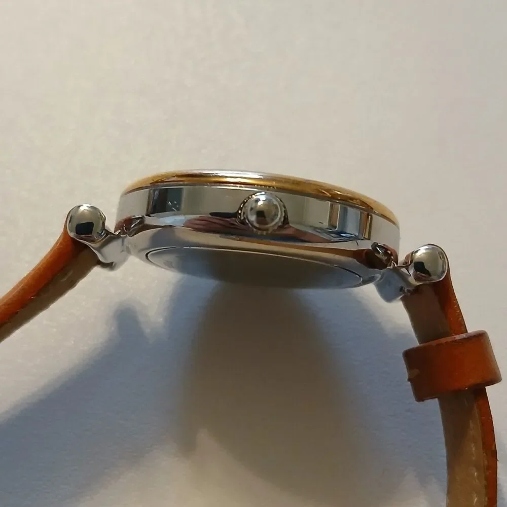 Fossil Women's Blue Dial Leather Strap Watch ES4701 28mm